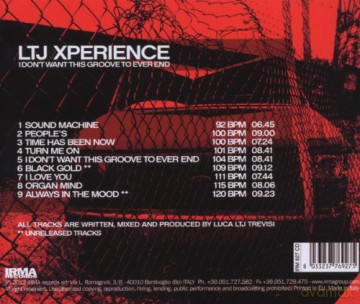 Ltj X-Perience: I Don't Want This Groove to Ever End [CD]