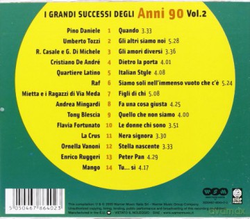 i grandi successi degli Anni 90 Vol. 2 [CD]