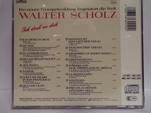 Walter Scholz: Ich Denk An Dich [CD]