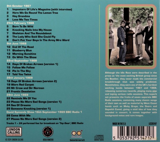 Idle Race: Idle Race (The) - Live On Air 1967 - 1969 [CD]