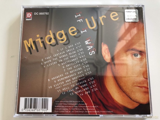 Midge Ure: If I Was [CD]