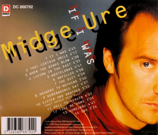 Midge Ure: If I Was [CD]