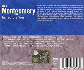 Wes Montgomery: Incredible Wes [CD]