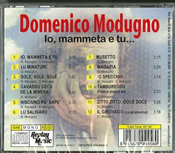 Domenico Modugno: Io, Mammeta E Tu [CD]