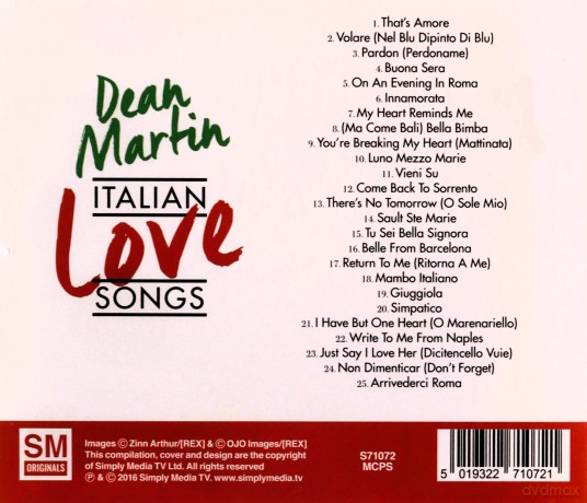 Dean Martin: Italian Love Songs [CD]