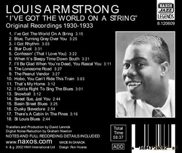 Louis Armstrong: I'Ve Got The World On A String [CD]