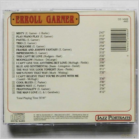 Erroll Garner: Jazz Portraits [CD]