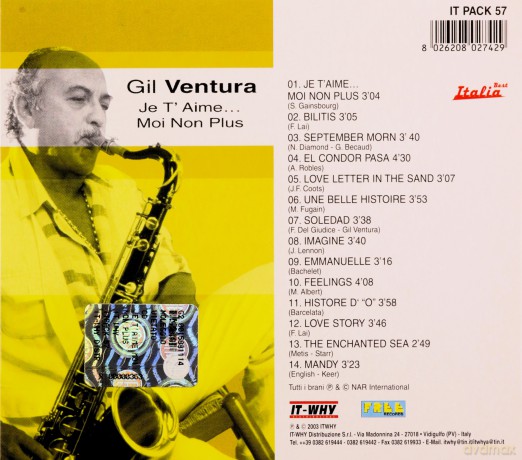 Gil Ventura: Je T'Aime Moi Non Plus [CD]