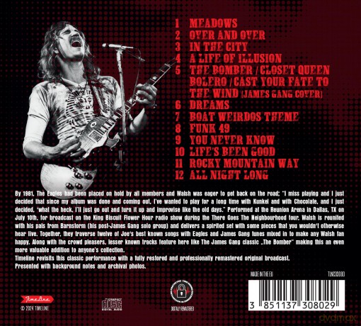 Joe Walsh: Joe Walsh - Reunion Arena Dallas 1981 [CD]