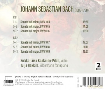 Johann Sebastian Bach - Six Sonatas, Bwv 1014 -1019 (2) [CD]