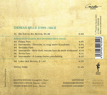 Diwiak/Euler/Adamske/GÖTtinger Barockorch./+: Johannespassion 1643 [CD]