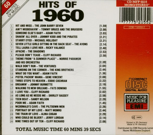 John Barry Seven, Tommy Bruce/Bruisers, Adam Faith, Johnny Kidd.. [CD]