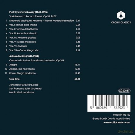 John-Henry Crawford: Rokoko-Variationen Cellokonzert H-Moll [CD]