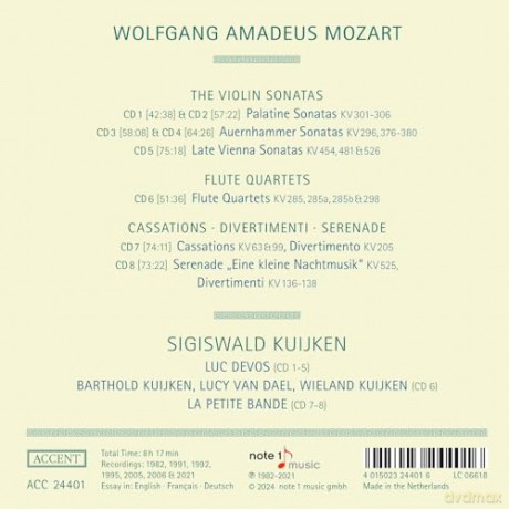 Sigiswald Kuijken: Kammermusik [CD]