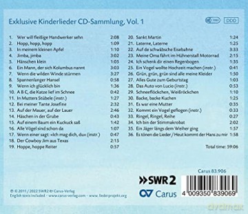 PrÉGardien/Danz/Ulmer Spatzen Chor/+: Kinderlieder Vol.1 [CD]