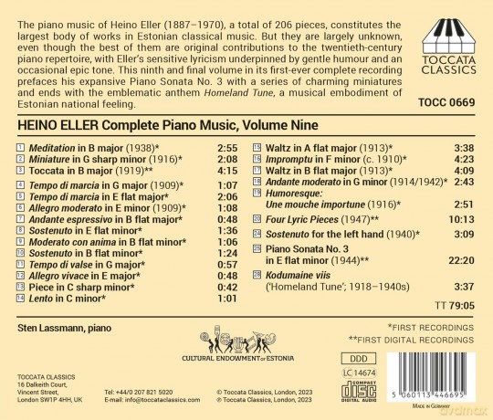 Sten Lassmann: Klaviermusik Vol.9 [CD]