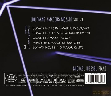 Michael Wessel: Klaviersonaten Kv 533,494,570,576/Gigue [CD]