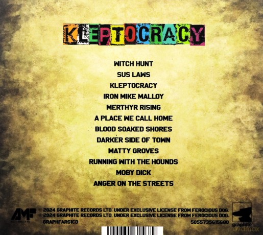 Ferocious Dog: Kleptocracy [CD]