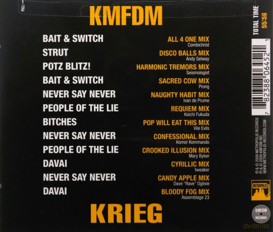 Kmfdm: Krieg [CD]