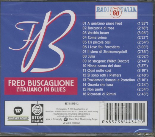 Fred Buscaglione: L' Italiano In Blues [CD]