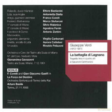 Giussepe Verdi: La Battaglia De Legnano [2CD]