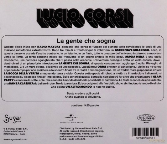 Lucio Corsi: La Gente Che Sogna [CD]