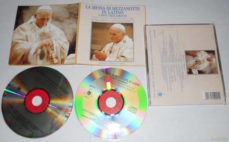 Sua Santita' Giovanni Paolo Ii: La Messa Di Mezzanotte In Latino - Canti Gregoriani - Auguri In 25 Lingue Bened [CD]