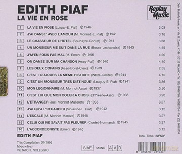 Edith Piaf: La Vie En Rose [CD]