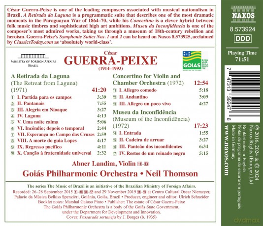 Landim/Thomson/Goias Philharmonic Orchestra: Landim/Thomson/Goias Philharmonic Orchestra - A Retirada Da Laguna [CD]