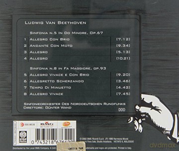 Le Sinfonie No.5 E No.8 [CD]