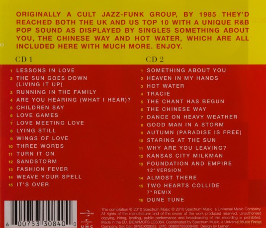 Level 42: Lessons in Love: Collection [2CD]