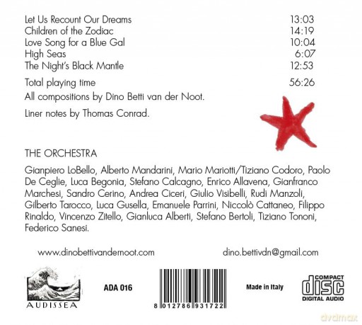Dino Betti Van Der Noot: Let Us Recount Our Dreams [CD]