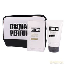 Dsquared2 Potion Zestaw - Woda Perfumowana 100ml Spray + Żel Pod Prysznic 100ml + Kosmetyczka [2xKOSMETYKI]