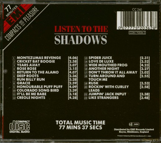 Listen to the Shadows [CD]