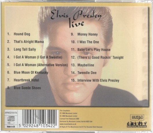 Elvis Presley: Live [CD]