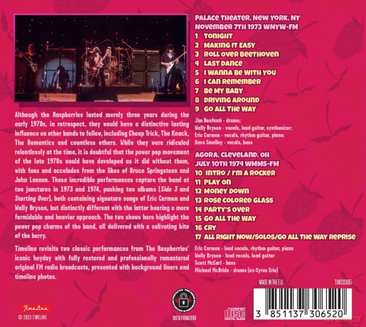 Raspberries: Live 1973-1974 [CD]