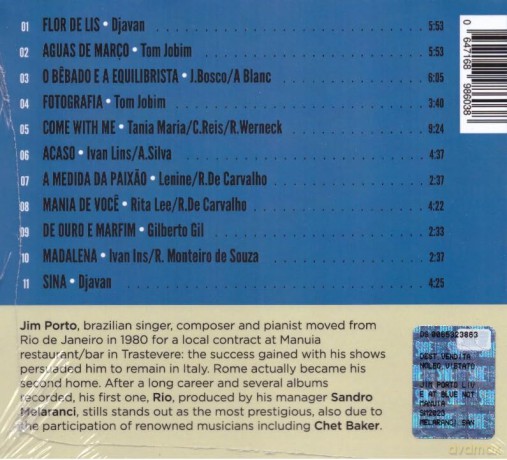 Jim Porto: Live At Blue Note Feat. Fabrizio Bosso [CD]