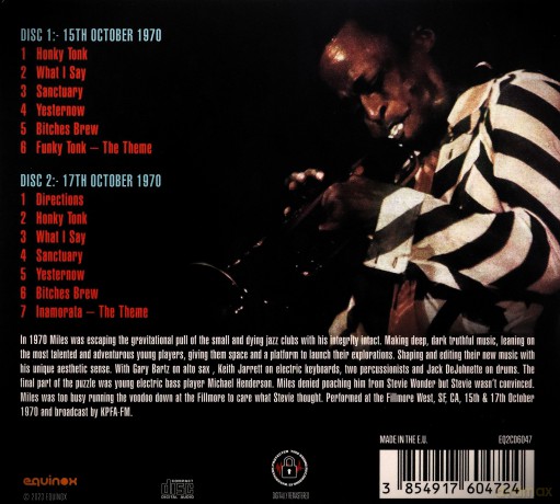 Miles Davis: Live At Fillmore West 1970 [CD]