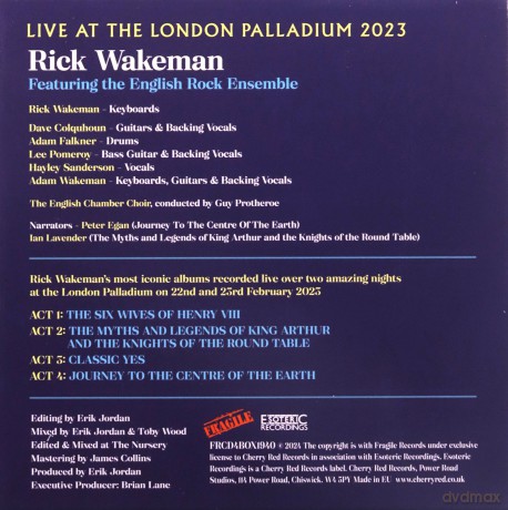 Rick Wakeman: Live At The London Palladium 2023 [4CD]