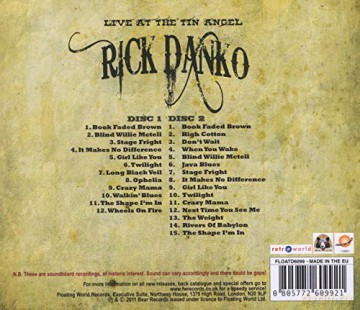 Rick Danko: Live At The Tin Angel [2CD]