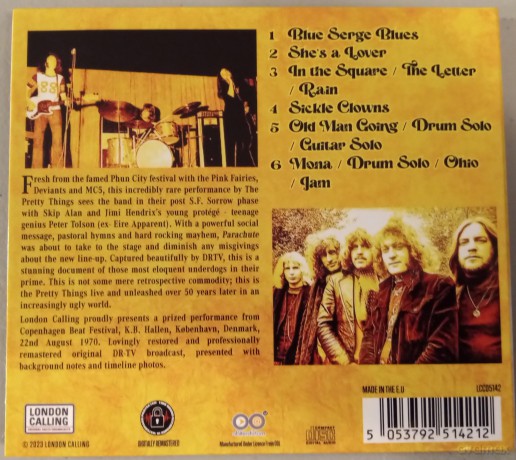 The Pretty Things: Live From Copenhagen Beat Festival1970 [CD]
