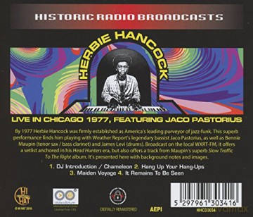Herbie Hancock: Live In Chicago '77 [CD]