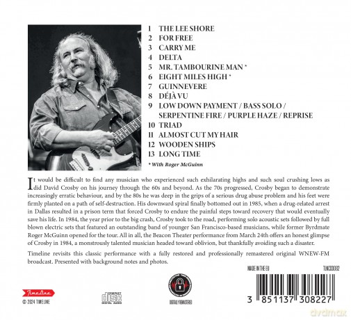 David Crosby: Live In New York 1984 [CD]