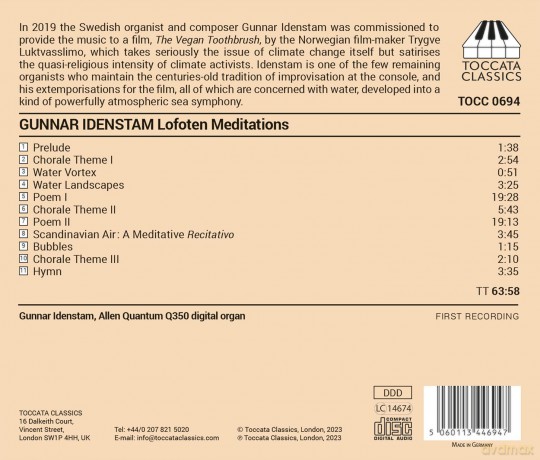 Gunnar Idenstam: Lofoten Meditations [CD]