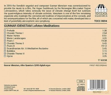 Gunnar Idenstam: Lofoten Meditations [CD]