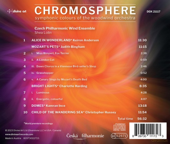 Lolin,Shea/Czech Philharmonic Wind Ensemble - Chromosphere [CD]