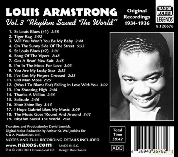 Louis Armstrong: Louis Armstrong Volume 3 [CD]