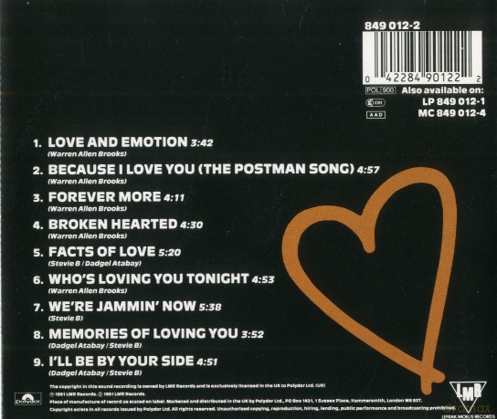 Stevie B: Love and Emotion - Stevie B [CD]