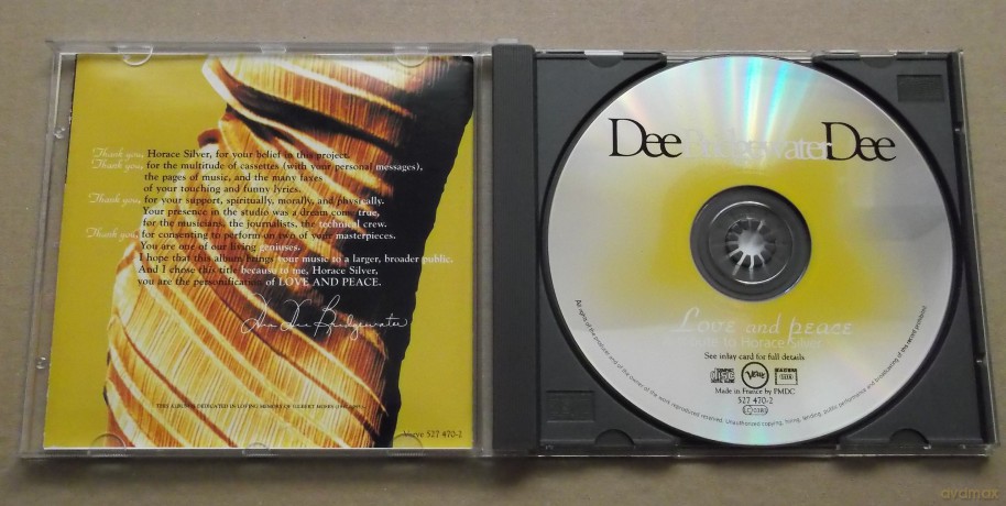 Dee Dee Bridgewater: Love and Peace: A Tribute to Horace Silver [CD]