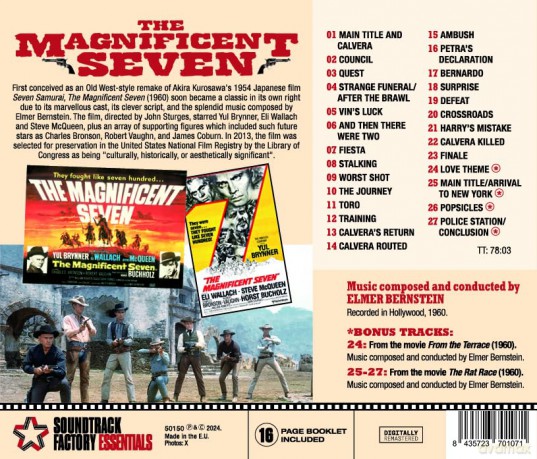 Elmer Bernstein: Magnificent Seven - soundtrack [CD]